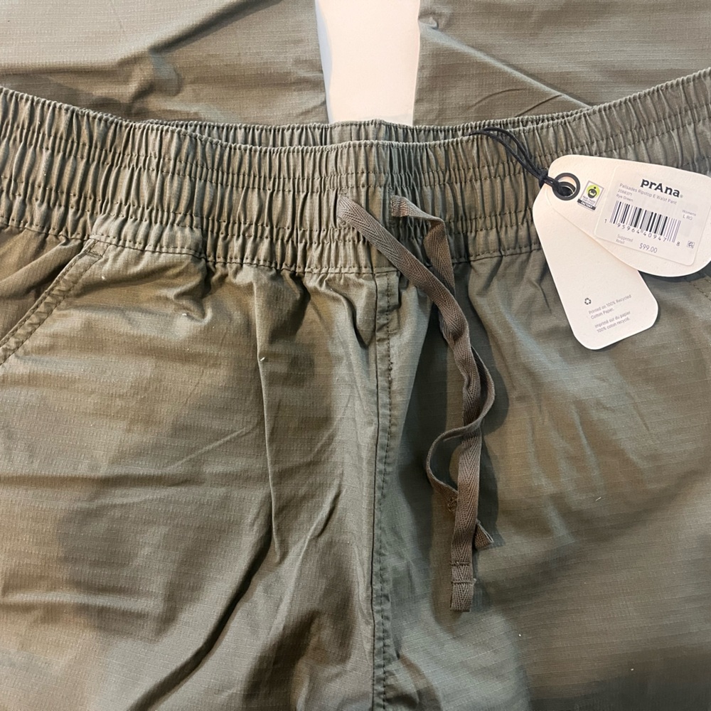 prAna Olive Green Elastic Waist Pants